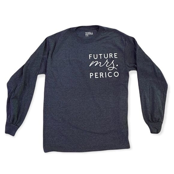 NWT Wool + Pepper Co. CUSTOM FUTURE MRS. Long Sleeve Tee - Picture 1 of 2